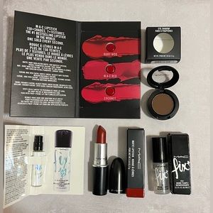 MAC Cosmetics 6-Piece Gift With Matte Lipstick, Eyeshadow Single, Fix+, and Bag